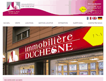 Tablet Screenshot of immo-duchesne.com